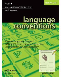 Language Conventions Year 7 NAPLAN* Format Practice Tests #245