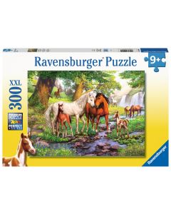 Horses by the Stream 300 Piece Puzzle (Ages 9+)