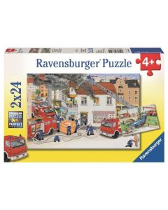 Busy Fire Brigade 2 x 24 Piece Puzzles (Ages 4+)