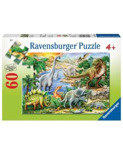 Prehistoric Life 60 Piece Puzzle (Ages 4+)