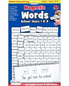 Magnetic Words for Years 1 & 2 / Ages 5-7 (Board + 159 Pieces)