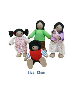 Doll Family 4pc - Black (Ages 3+)