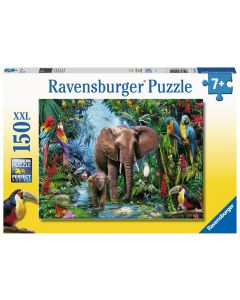 Elephants at the Oasis 150 Piece Puzzle (Ages 7+)