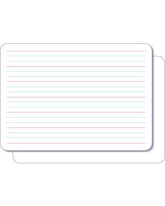 A4 double-sided whiteboard (plain / 10mm Queensland Ruled)
