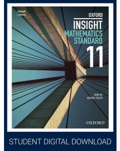 Oxford Insight Mathematics Standard Year 11 Student obook assess (Code Emailed)