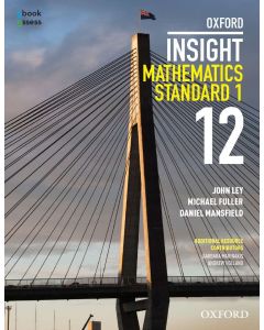 Oxford Insight Mathematics Standard 1 Year 12 Student book + obook assess