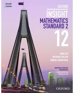 Oxford Insight Mathematics Standard 2 Year 12 Student book + obook assess