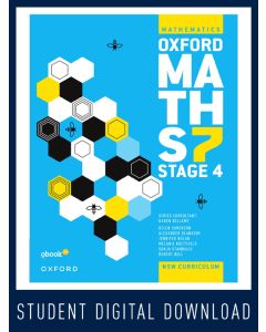 Oxford Maths 7 Stage 4 Student obook pro 1yr student licence (Code Emailed)