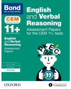 Bond 11+: CEM English & Verbal Reasoning 10 Minute Tests for 8-9 yrs