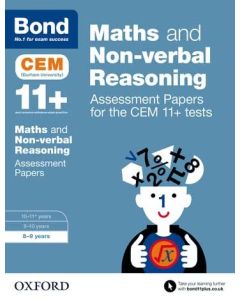 Bond 11+: Maths and Non-verbal Reasoning: Assessment Papers for CEM for 8 to 9 years
