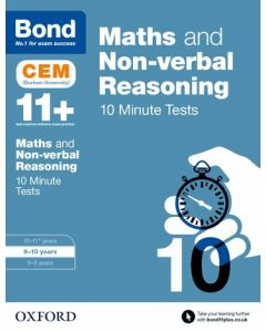 Bond 11+: Maths & Non-verbal Reasoning 10 Minute Tests 9-10 years