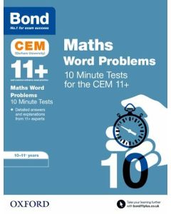Bond 11+: CEM Maths Word Problems 10 Minute Tests 10-11 years