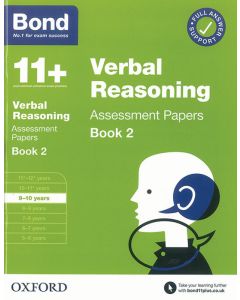 Bond 11+: Verbal Reasoning Assessment Papers for 9-10 yrs Book 2 (2020 Edition)