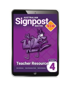 Australian Signpost Maths NSW Teacher Resource 4 4e, digital (Code Emailed)