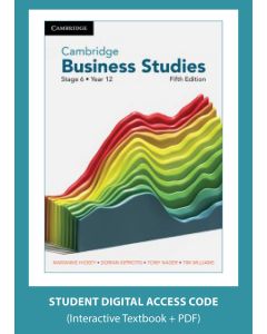 Cambridge Business Studies Stage 6 Year 12 5e digital (Code Emailed)