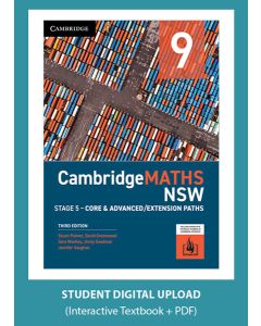 CambridgeMATHS NSW Year 9 Core & Advanced/Extension Paths 3e digital (Code Emailed)