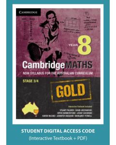 CambridgeMaths GOLD NSW for AC Year 8 digital (Code Emailed)