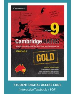 CambridgeMaths GOLD NSW for AC Year 9 digital (Code Emailed)