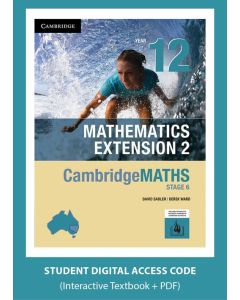 CambridgeMATHS Mathematics Extension 2 Year 12 digital (Code Emailed)