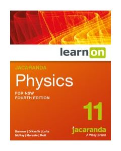 Jacaranda Physics 11 4E for NSW learnON (Code Emailed)