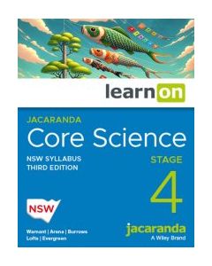 Jacaranda Core Science Stage 4 NSW Syllabus 3e learnON (Code Emailed)