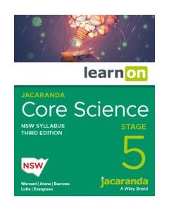 Jacaranda Core Science Stage 5 NSW Syllabus 3e learnON (Code Emailed)