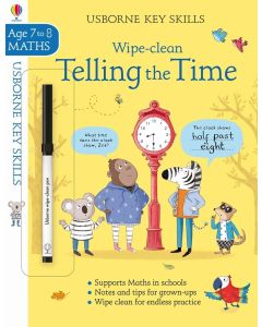 Usborne Key Skills: Wipe-clean Telling the Time (Ages 7-8)