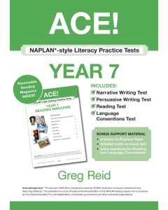 ACE! NAPLAN*-style Literacy Practice Tests Year 7 with Year 7 Reading Magazine