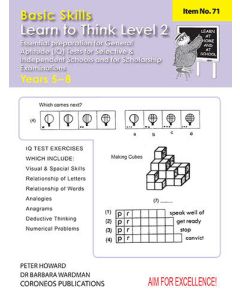 Learn to Think Level 2 Yrs 5 to 8 (Basic Skills No. 71)