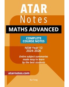 ATAR Notes: HSC Year 12 Mathematics Advanced Notes (2024-2026)