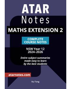 ATAR Notes: HSC Year 12 Mathematics Extension 2 Notes (2024-2026)