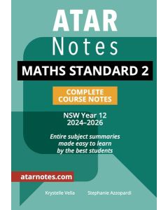 ATAR Notes: HSC Year 12 Mathematics Standard 2 Notes (2024-2026)