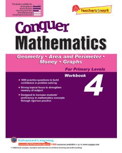 Conquer Mathematics Book 4: Geometry, Area and Perimeter, Money, Graphs