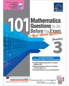 101 Maths Questions To Do Before the Exam + Real World Questions Secondary 3