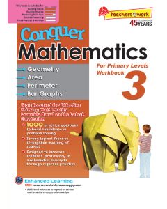 Conquer Mathematics Book 3: Geometry, Area, Perimeter, Bar Graphs