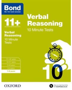 Bond 11+: Verbal Reasoning: 10 Minute Tests for 7 to 8 years