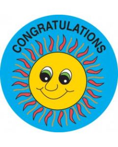 Magpie Stickers Congratulations MAG-040 - Pack of 100