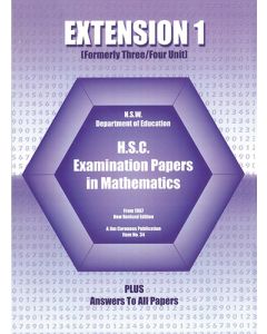 Past HSC 3 Unit/4 Unit Maths Papers from 1967 with Answers (Item No. 34)