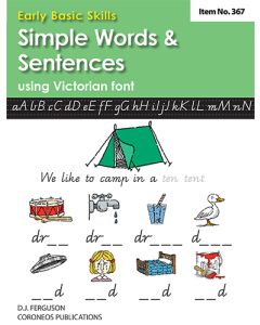Early Basic Skills 2: Simple Words and Sentences using Victorian font (No. 367)