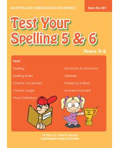 Test Your Spelling 5 & 6 (Item no. 551)