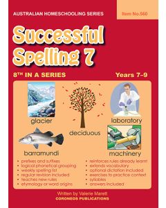 Successful Spelling 7 (Australian Homeschooling Series) (Item no. 560)