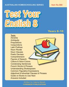 Test Your English 8 (Australian Homeschooling no. 566)