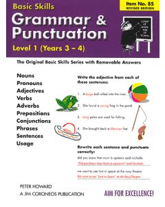 Grammar & Punctuation Level 1 Yrs 3 - 4 (Basic Skills No. 85)