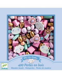 Djeco Rainbow Wooden Beads (4 years+)