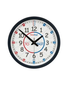 EasyRead Time Teacher Classroom Clock - Red/Blue Face