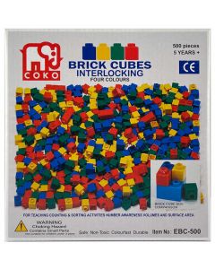 Coko Cube Bricks – 4 Assorted Colours 500 pc set (Ages 5+)