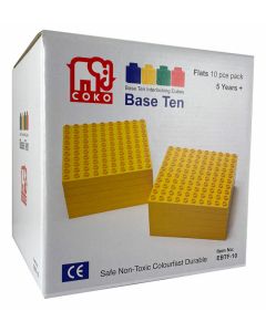 Coko Cube Bricks Base 10 Flats 10 pc set (Ages 5+)
