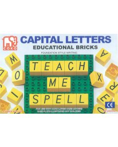 Coko Learning Bricks: Capital Letters 40 pc set foundation script (Ages 4+)