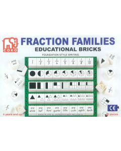 Coko Learning Bricks: Fraction Families 40 pc set (Ages 4+)