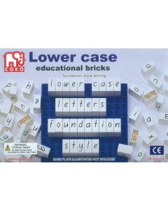 Coko Learning Bricks: Lower Case Educational Bricks (Foundation Style Writing)